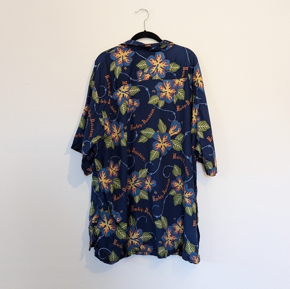 Harley-Davidson Tropical Hawaiian Button Up Shirt Size 3XB - Picture 11 of 12